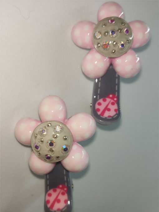 Trendilook Flower Stone Work Clips for Kids