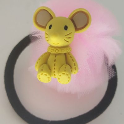Trendilook Net with Mouse cute Rubberband for Girls