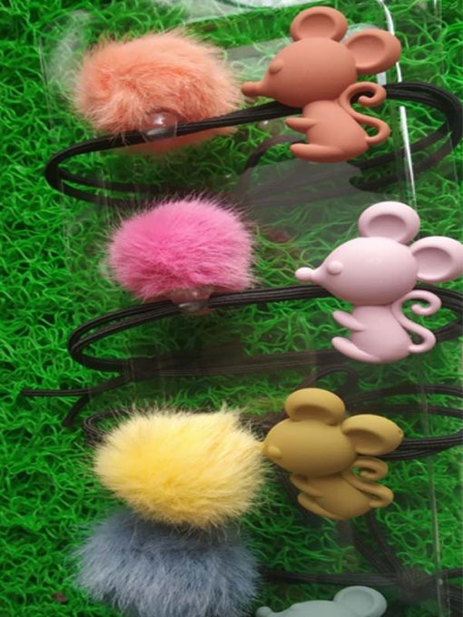 Trendilook Mouse with Fur Rubberband