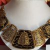 Trendilook Oxidized Gold Choker Neckpiece