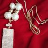 Trendilook Stone and Pearl Long NeckPiece