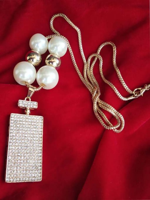 Trendilook Stone and Pearl Long NeckPiece