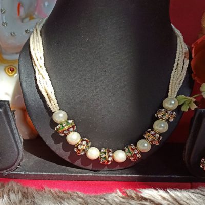 Trendilook Beautiful Green Color Stone Set for Ladies