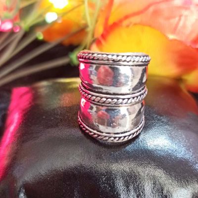 Trendilook Oxidized Matallic Adjustable Finger Ring