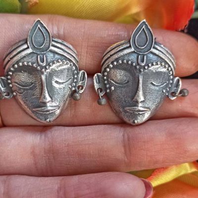 Trendilook German Silver Boho Style Stud Earring