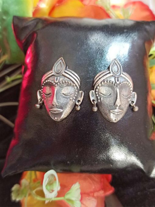 Trendilook German Silver Boho Style Stud Earring