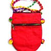 Trendilook Handmade Red Peacock Sling Bag for Ladies and Girls