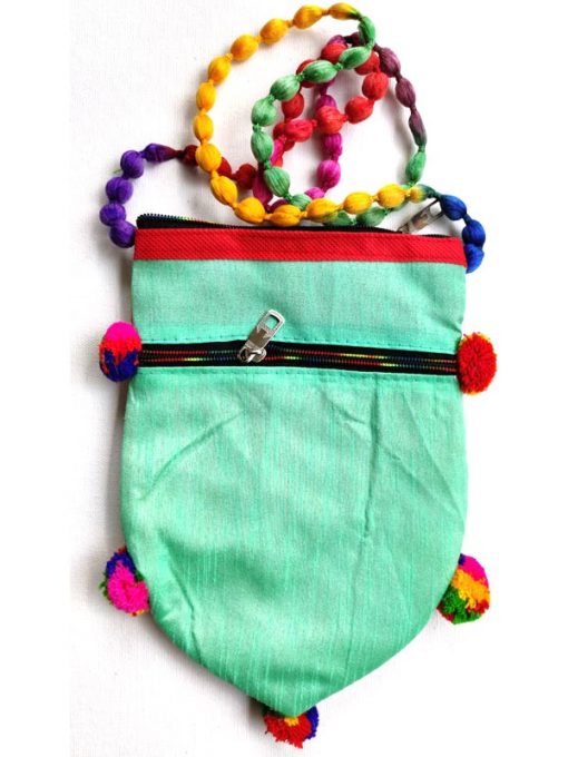 Trendilook Handmade Green Dandiya Sling Bag for Ladies and Girls