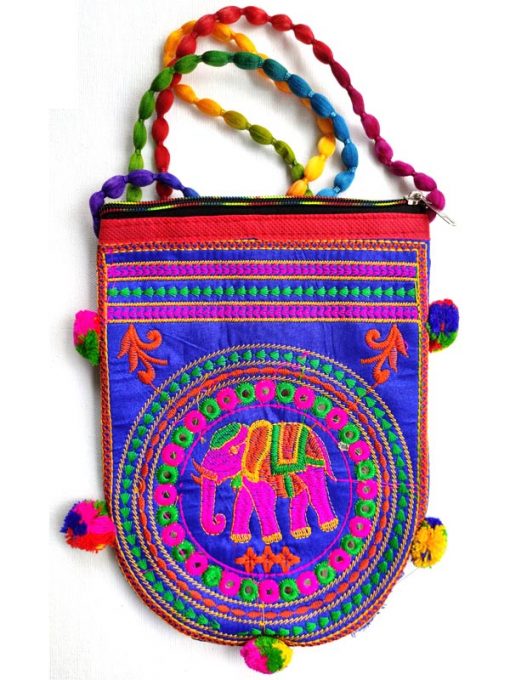 Trendilook Handmade Blue Elephant Sling Bag for Ladies and Girls