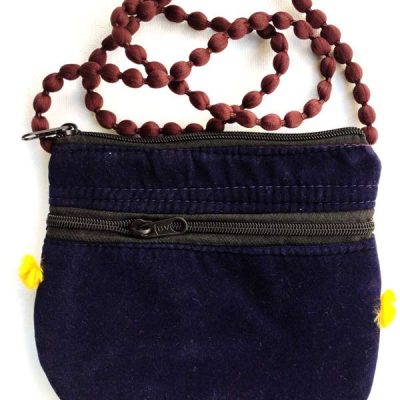 Trendilook Handmade Blue Small Mirror Sling Bag for Ladies and Girls