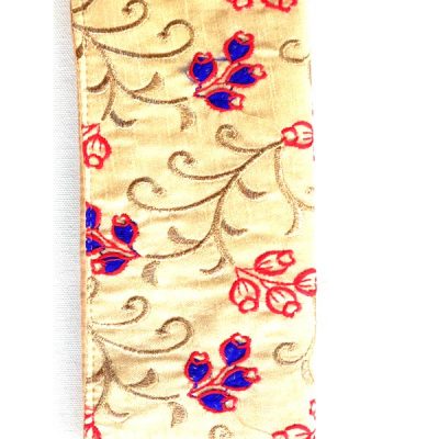 Trendilook Handmade Valvet Resham Tulip Flower Hand Wallet for Ladies and Girls