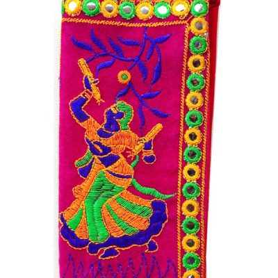 Trendilook Handmade Valvet Resham Dandiya Hand Wallet for Ladies and Girls