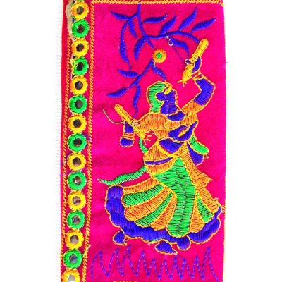 Trendilook Handmade Valvet Resham Dandiya Hand Wallet for Ladies and Girls