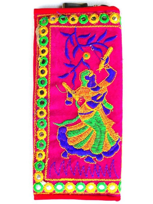 Trendilook Handmade Valvet Resham Dandiya Hand Wallet for Ladies and Girls