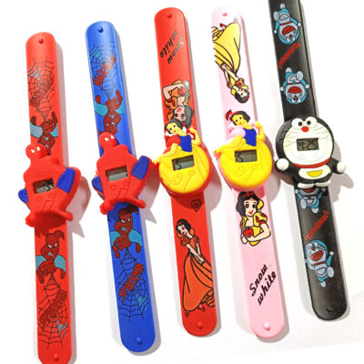 Trendilook Multi-character Silicone Slap Band Digital Watch for Kids