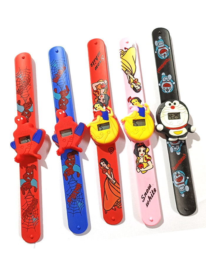 Trendilook Multi-character Silicone Slap Band Digital Watch for Kids