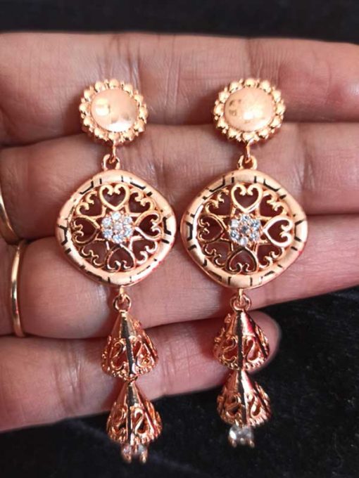 Trendilook Premium Quality Long AD Jhumki