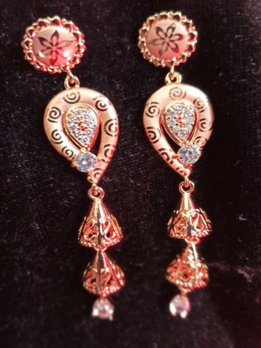 Trendilook Premium Quality Long AD Jhumki