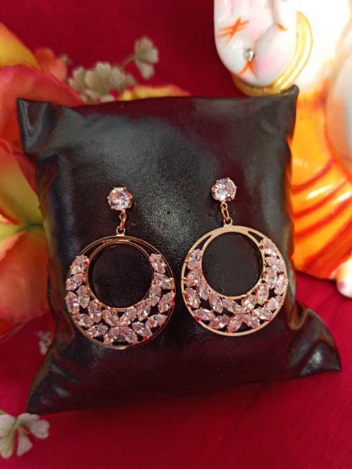 Trendilook Party Wear Looped Crystal Earring