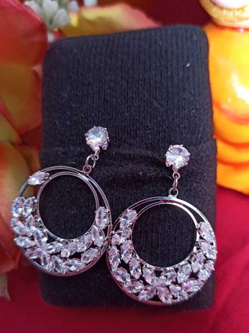 Trendilook Party Wear Looped Crystal Earring