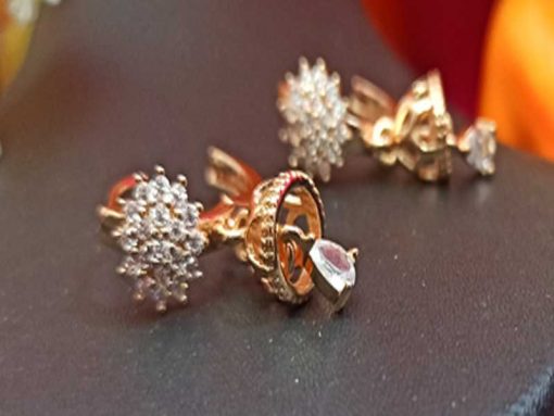 Trendilook AD Cute Flower Jhumki Earring