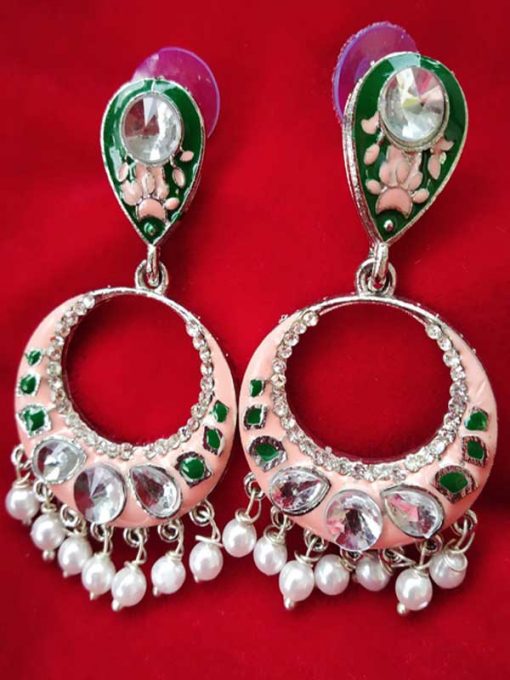 Trendilook Premium Quality Meenakari Looped Earring