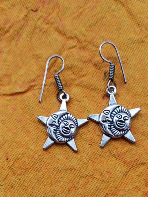 Trendilook German Silver Sun Drop Earring