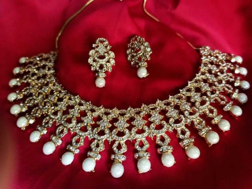 Trendilook Pearl Jewelry Set for Wedding and Party