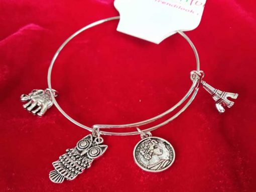 Trendilook Adjustable German Silver Stylish Bracelet