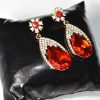 Trendilook Stone Red Crystal Drop Earring