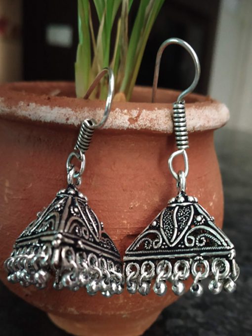 Trendilook German Silver Jhumki