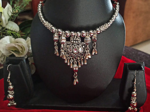 Trendilook German Silver Necklace Set