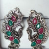 Trendilook Mayur German Silver Kundan Stud Earring