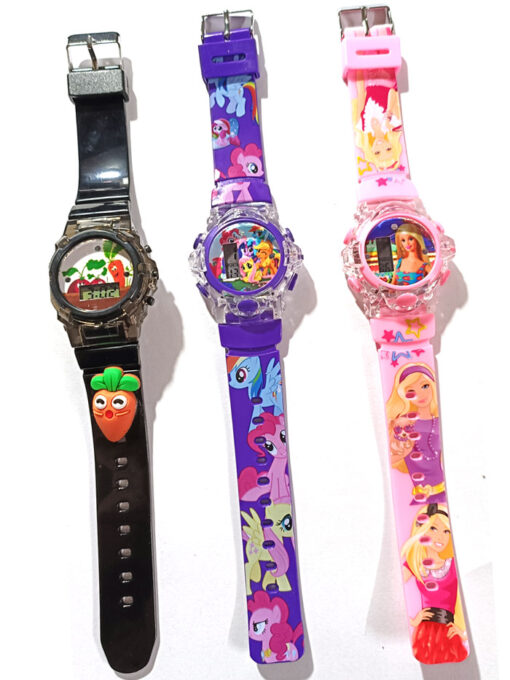 Trendilook Round Musical Digital Watch with Light for Kids Girls