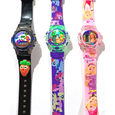 Trendilook Round Musical Digital Watch with Light for Kids Girls