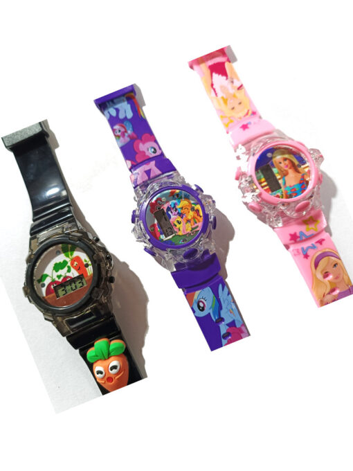 Trendilook Round Musical Digital Watch with Light for Kids Girls