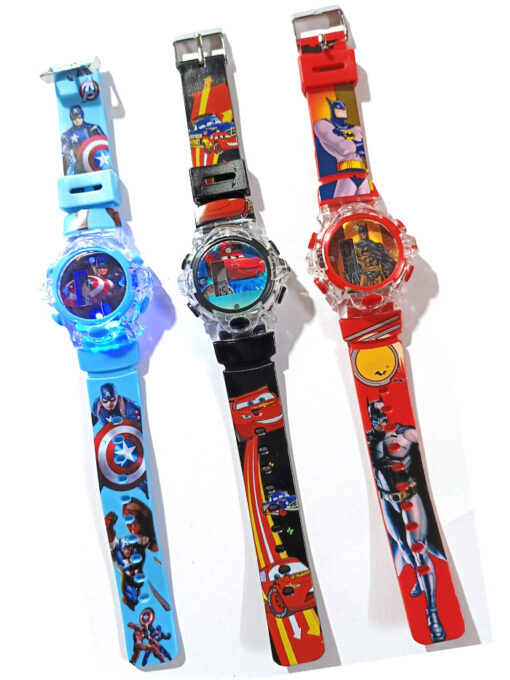 Trendilook Round Musical Digital Watch with Light for Kids Boys