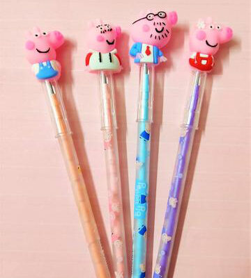 Trendilook Beautiful Pepa Pig Pencils with Earaser for Kids